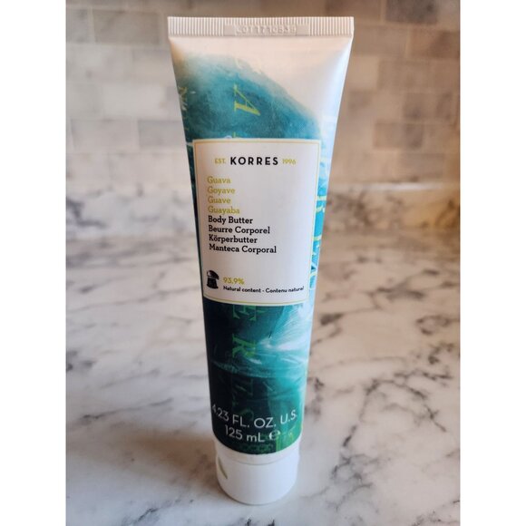 Korres Guava Body Butter 4.23oz Nourishing Moisturizer Shea Butter & Avocado Oil - Picture 1 of 4